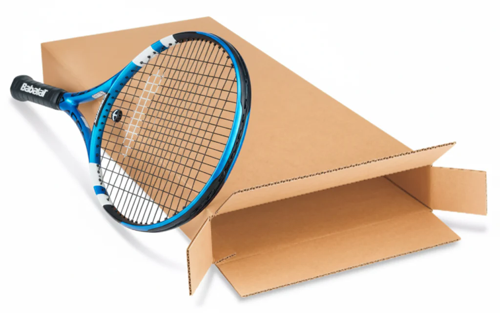 Reusable Tennis Racket Shipping Box For Stringing -Box Only-13"x3"x30"